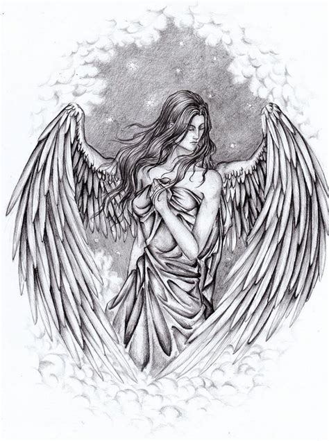 drawings of beautiful angels|free printable angel drawing.